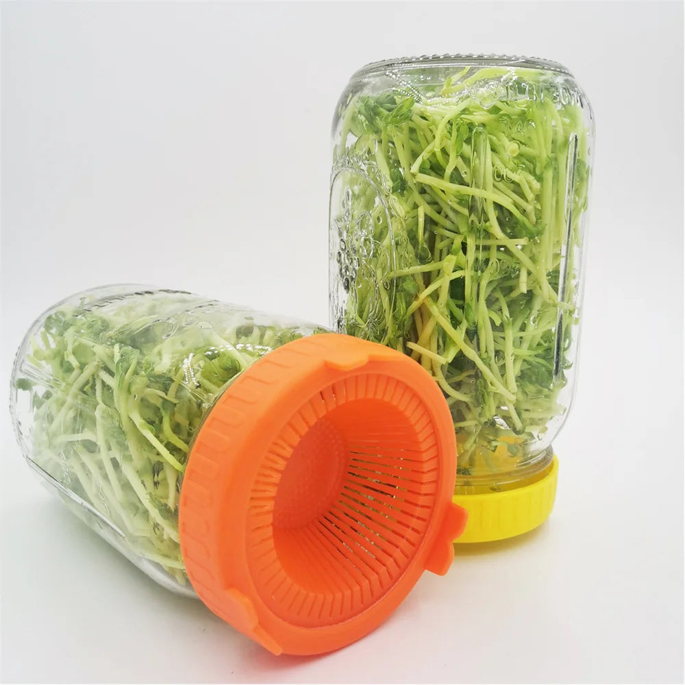 Cover Strainer Mason Cans Lid™️ Sprouting Net Cover Strainer Gardening Seed