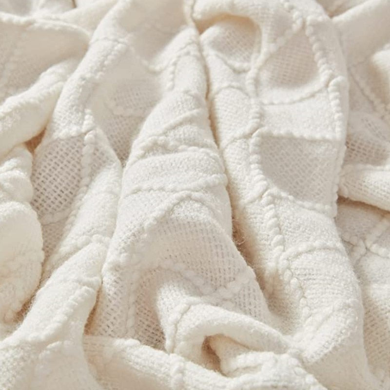 Inya Chunky Knit Blanket™ Soft Tassel Bed Home Decorative Sofa