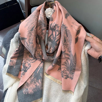 New Winter Cashmere Scarf™ Lady Design Luxury Brand Warm Pashmina Blanket