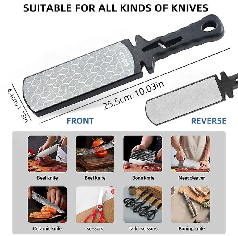 5 In1 Knife Sharpener™️ Diamond Bars 400/1000 Multi-Tool Kitchen Knives Tungsten™️
