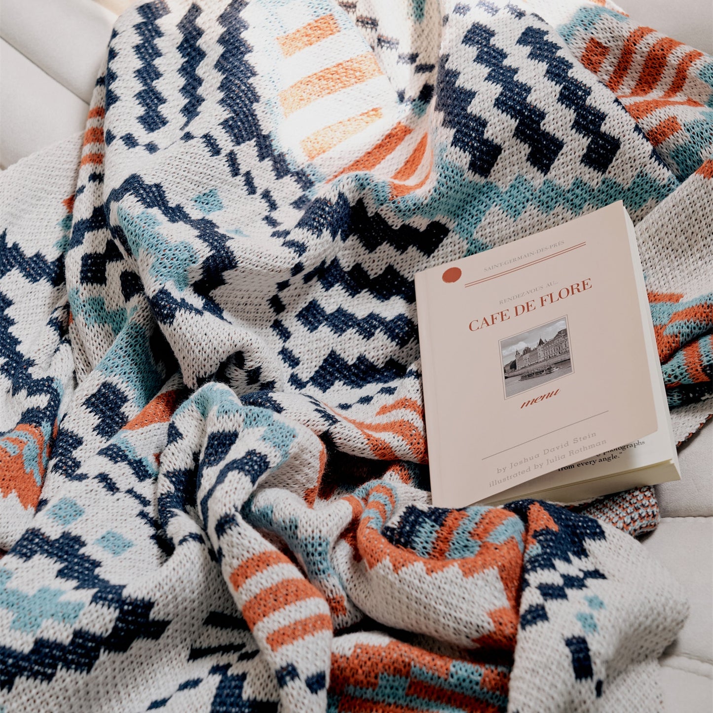 Brand Boho Geometric™  100% cotton Design Blanket Summer Decor Sofa