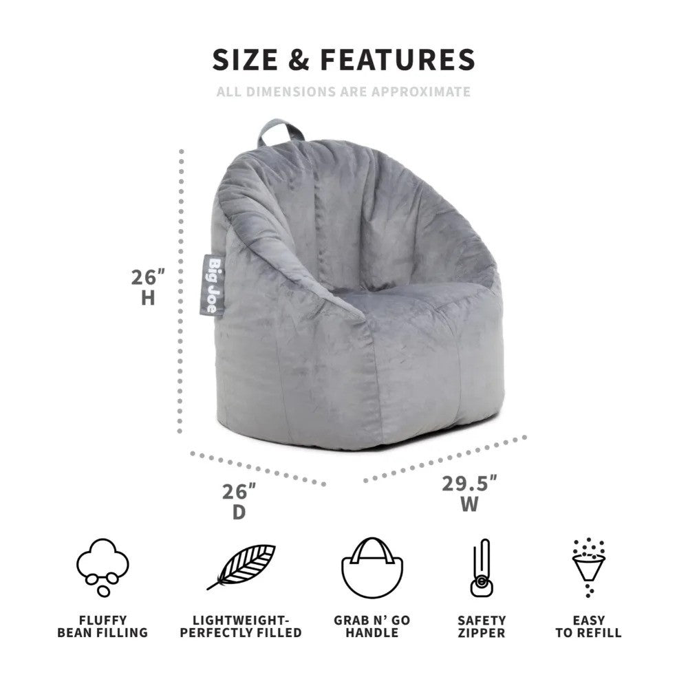 New Big Joe Joey Bean Bag Chair Plush 2.5ft™️