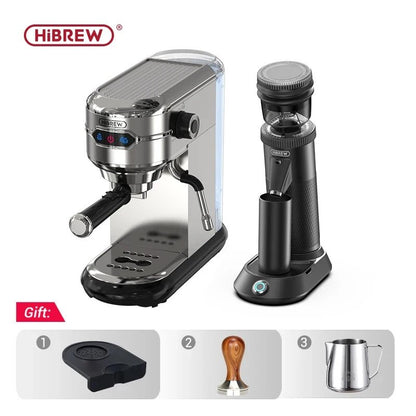 Coffee Maker Cafetera  HiBREW™️ 19 Bar Inox Semi Automatic Super Slim ESE
