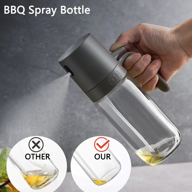 Oil Spray Bottle High Borosilicate Spritz'n Seal™️ Glass Cooking Dispensers Olive
