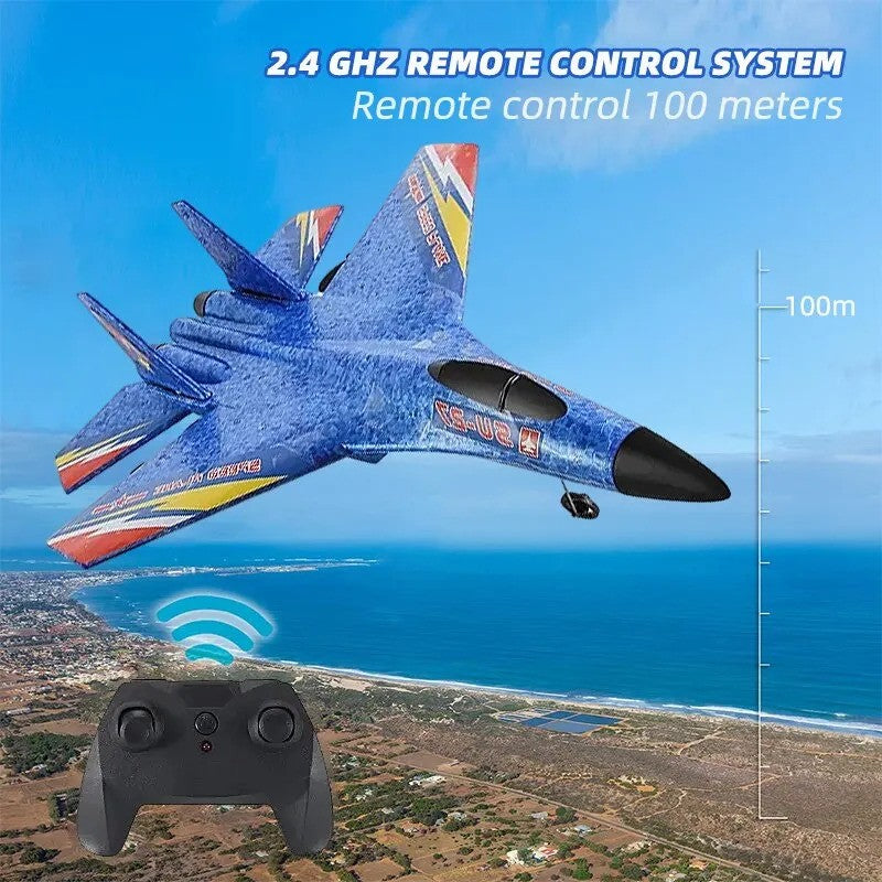 SU27 Foam Remote Control Airplane™ 2.4G Radio Glider Figther Children Birthday Gift