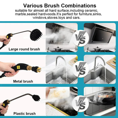 2500W High Steam Cleaner™️  Pressure Handheld Home Kitchen Bathroom Car  Cleaning