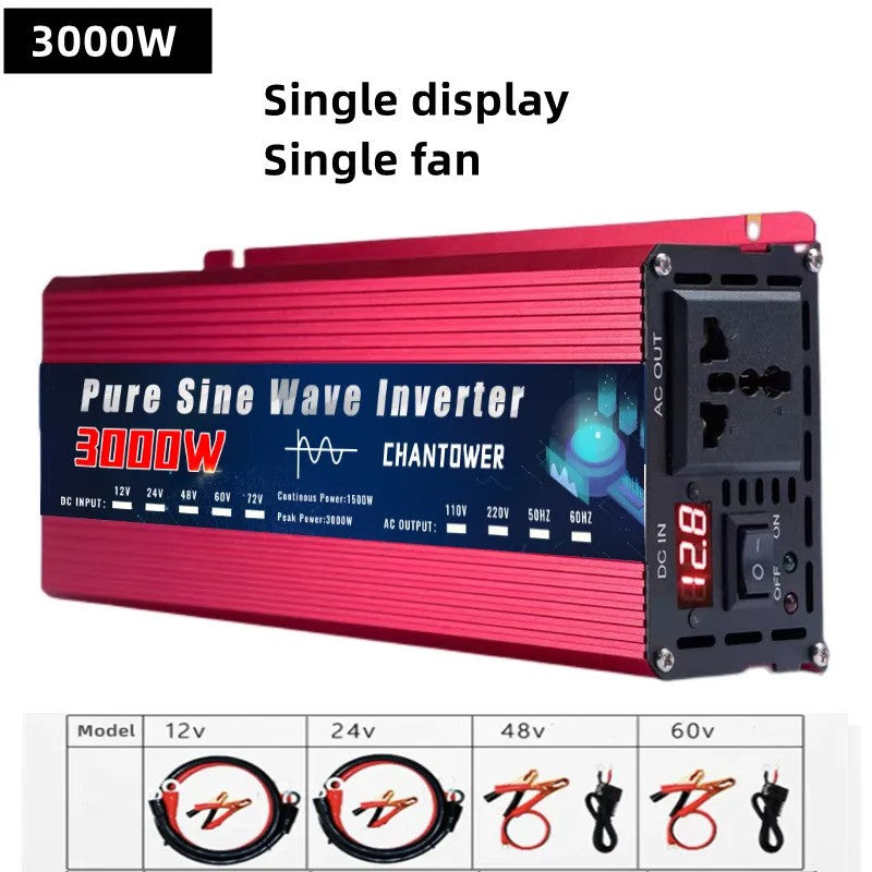 Portable Power Voltage Converter Car Solar Inverter Pure Sine Wave™ DC To AC