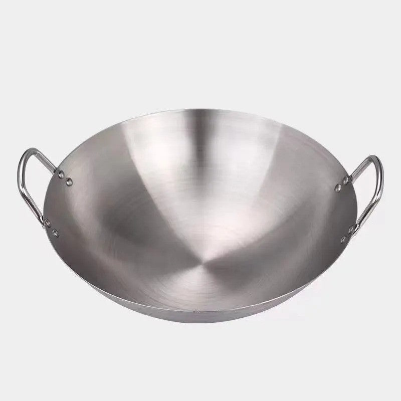 Stainless Steel Double Ear Frying Uncoated Thickened Pan™